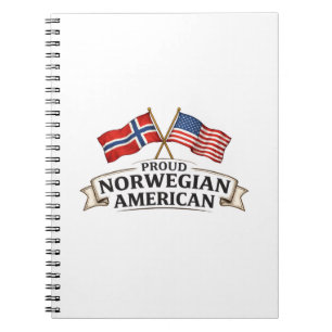 Cuaderno Orgulloso Noruego Americano