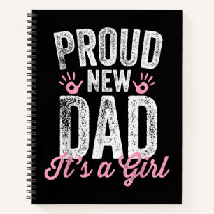 Cuaderno Orgulloso Nuevo Papá Es Una Niña Regalos Padre a s