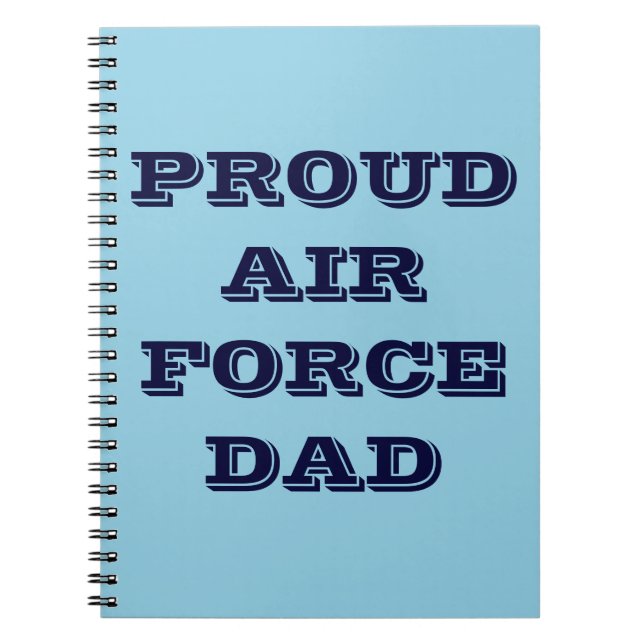 Cuaderno Orgulloso Padre Fuerza Aérea (Frente)