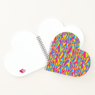 Cuaderno Orgulloso Pansexual Groovy Trippy Squiggly Quirky