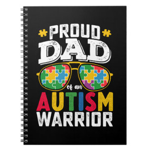 Cuaderno Orgulloso Papá De Una Familia Guerrera Del Autismo