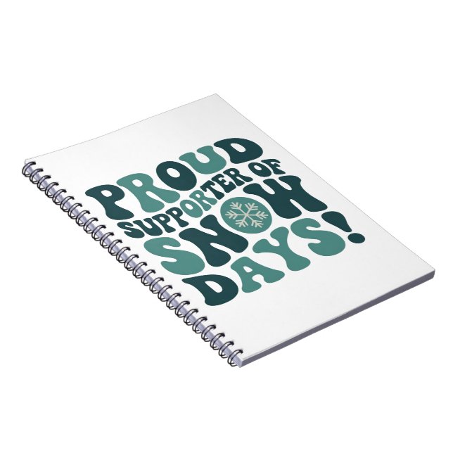 Cuaderno Orgulloso partidario de los días de nieve Profesor (Lado Derecho)