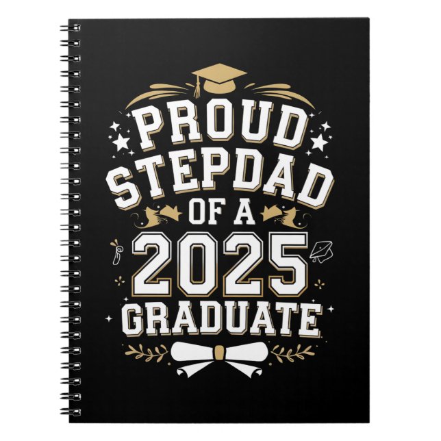 Cuaderno Orgulloso Paso Papá De Una Graduación De Graduado  (Frente)