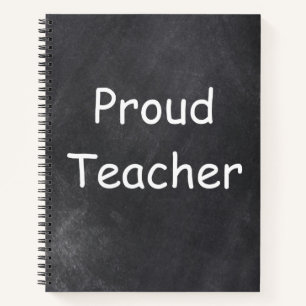 Cuaderno Orgulloso profesor Chalkboard Diseño Idea de Regal