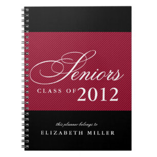 Cuaderno Orgullosos mayores rayas azul marino blanco año de