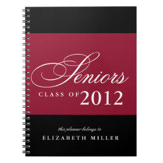 Cuaderno Orgullosos mayores rayas azul marino blanco año de