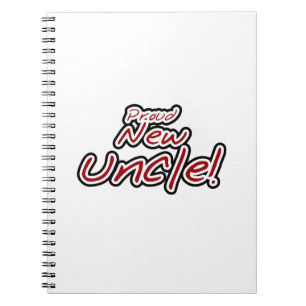 Cuaderno Orgullosos regalos de texto de nuevo tío rojo y ne