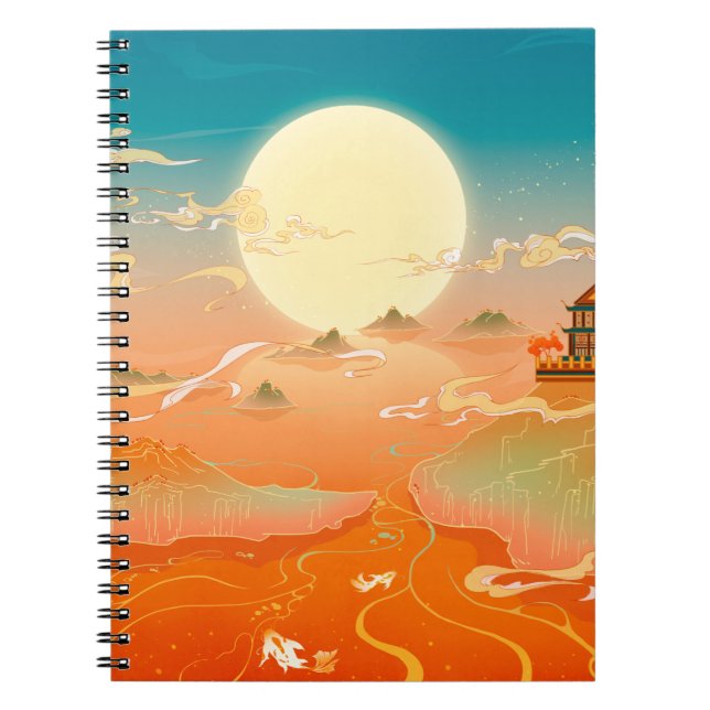 Cuaderno Oriental ancient landscape painting, classical pai (Frente)