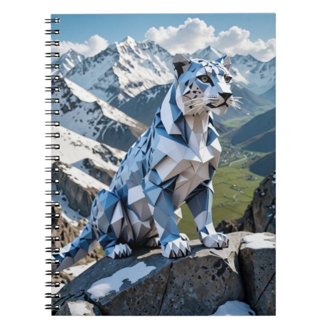 Cuaderno Origami de salto de nieve Regreso a clases (Frente)