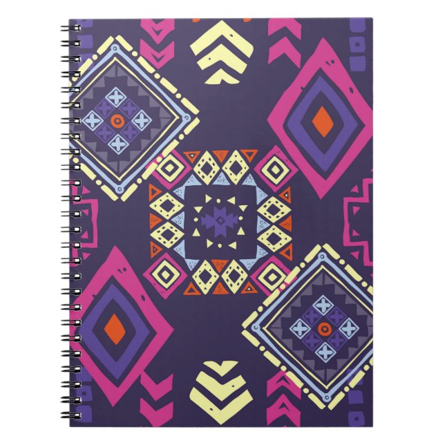 Cuaderno Origen geométrico primitivo, étnico tribal. (Frente)
