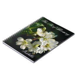 Cuaderno Original White Plum Blossom Art Spiral Notebook