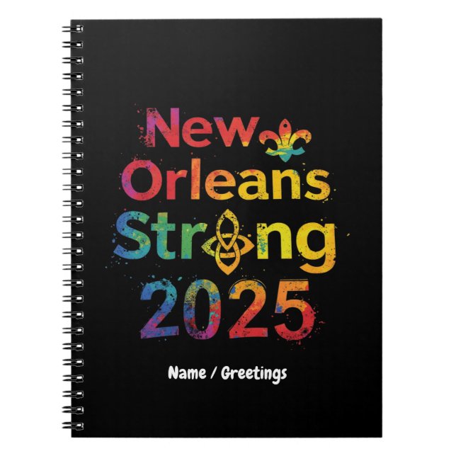 Cuaderno Orleans Fuerte 2025 Inspirando el Orgullo NOLA (Frente)