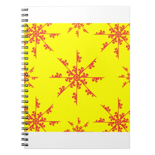 Cuaderno Ornament Swirl Pattern vintage ilustration abstrac (Frente)