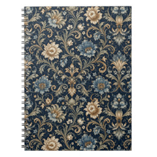 Cuaderno Ornamentación floral de lujo decorativa