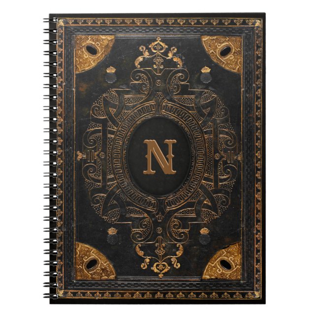 Cuaderno Ornamental antiguo con su monograma (Frente)