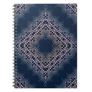 Cuaderno Ornamento azul oriental.