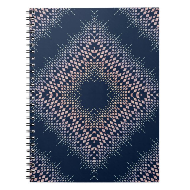 Cuaderno Ornamento azul oriental. (Frente)
