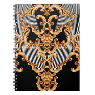 Cuaderno Ornamento barroco dorado