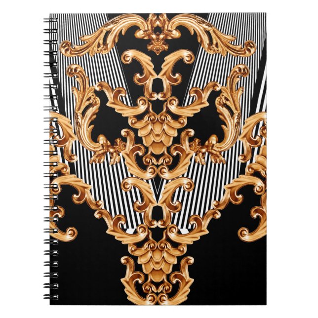 Cuaderno Ornamento barroco dorado (Frente)