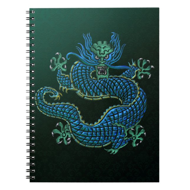 Cuaderno Ornamento chino del dragón (Frente)