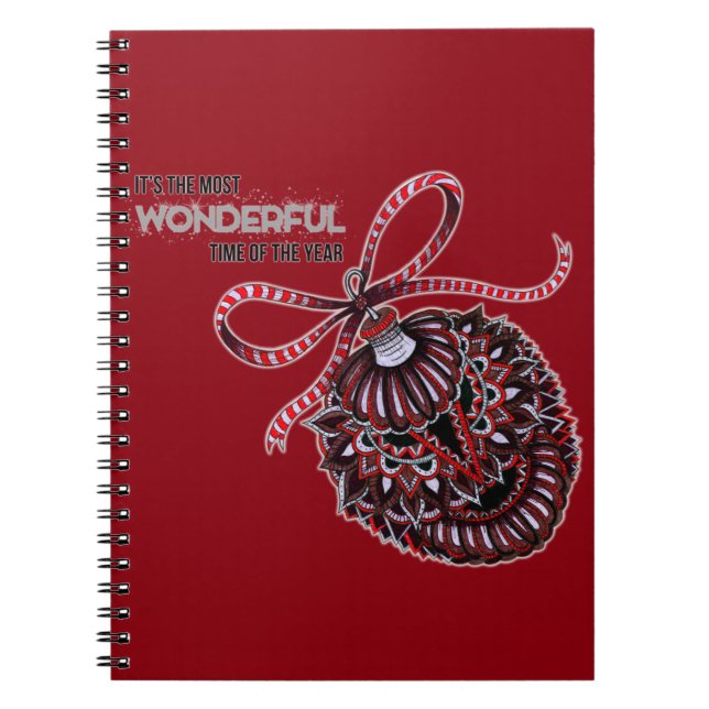 Cuaderno Ornamento con el texto (Frente)