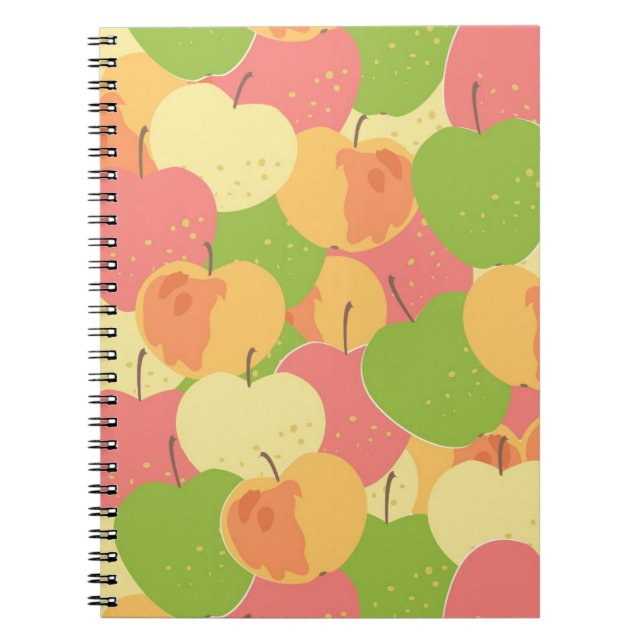 Cuaderno Ornamento con las manzanas (Frente)