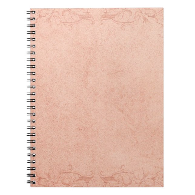 Cuaderno Ornamento de marco de papel de época (Frente)