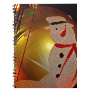 Cuaderno Ornamento de Snowman espumoso