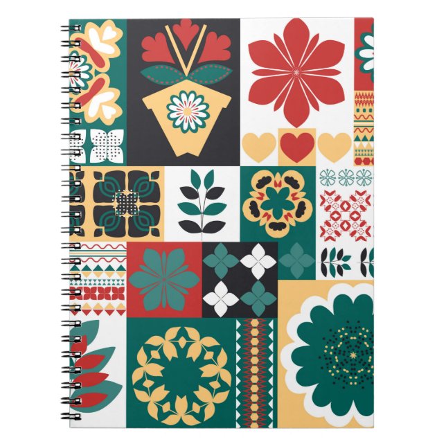 Cuaderno Ornamento, disposición geométrica de los elementos (Frente)