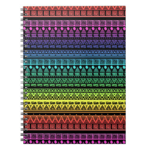 Cuaderno Ornamento étnico, arcoiris