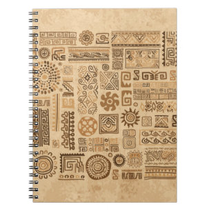 Cuaderno Ornamento étnico hecho a mano