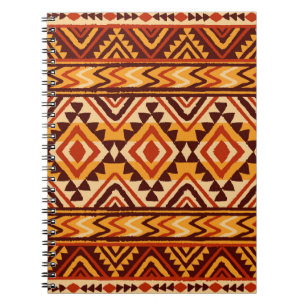 Cuaderno Ornamento étnico. Patrón Navajo sin inconvenientes