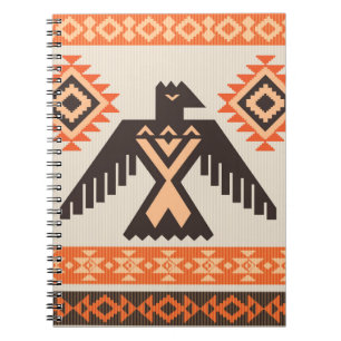 Cuaderno Ornamento étnico tribal con águila
