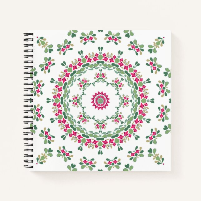 Cuaderno Ornamento floral (Anverso)