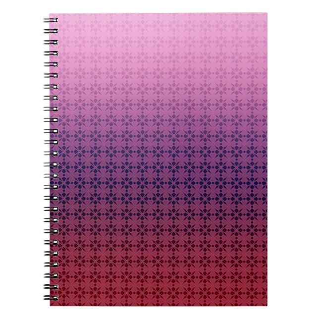 Cuaderno Ornamento floral, gradieno (Frente)