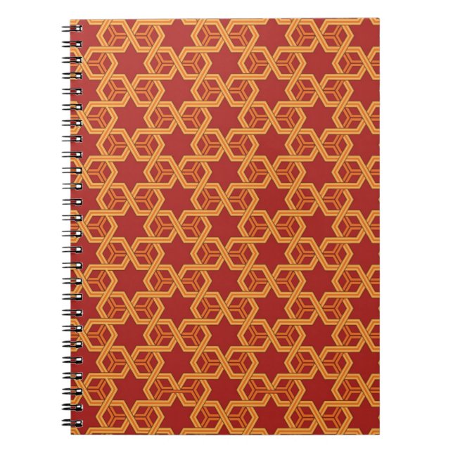 Cuaderno Ornamento geométrico elegante (Frente)