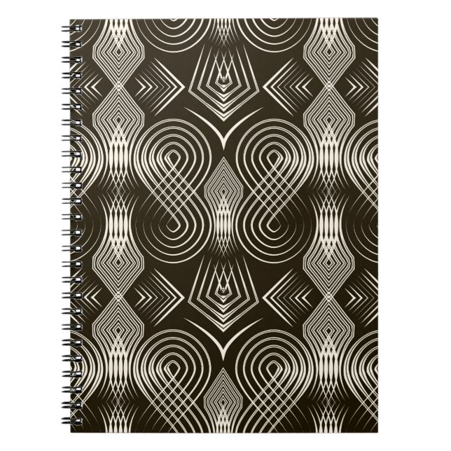 Cuaderno Ornamento incomparable de estilo Art Deco. Geomet (Frente)