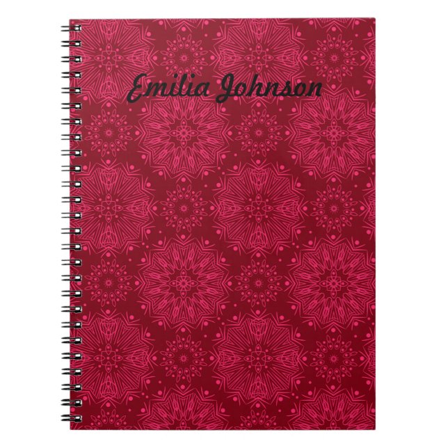 Cuaderno Ornamento rojo (Frente)