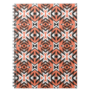 Cuaderno Ornamento tradicional de azulejos de estilo étnic
