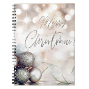 Cuaderno Ornamentos navideños de Feliz
