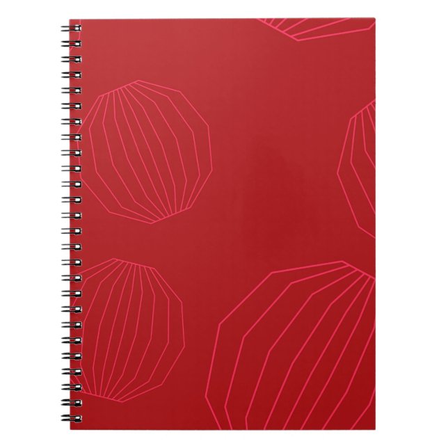 Cuaderno Ornamentos navideños simples, modernos y fluidos (Frente)