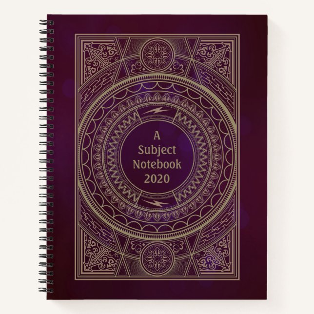 Cuaderno Ornate Art Deco Personalizado (Anverso)