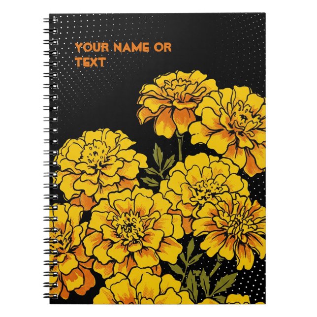 Cuaderno Oro Botánico: La Caléndula 'Monedas de Oro' (Frente)