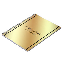 Cuaderno Oro brillante simple