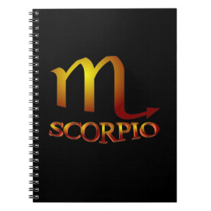Cuaderno Oro de estrella de Escorpio