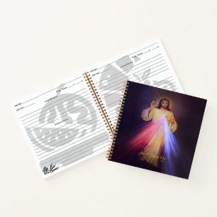 Cuaderno Oro de Misericordia Divino con la oración del Chap