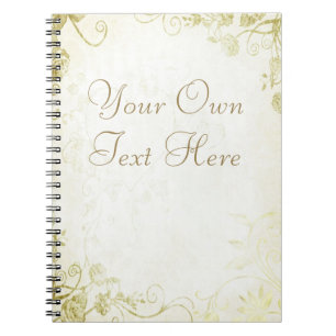 Cuaderno Oro elegante