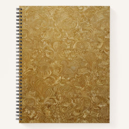 Cuaderno Oro Floral