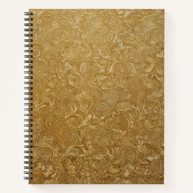 Cuaderno Oro Floral (Anverso)