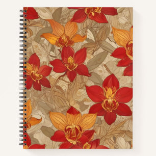 Cuaderno Oro Floral